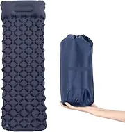 EZONEDEAL Camping Sleeping Pad, Ultralight Inflatable Sleeping Pad Mat with Pillow for Camping, Backpacking Hiking, Ultra-Light, Compact, Comfortable, Camping Air Mattress, Portable Floor Mat Roll Up