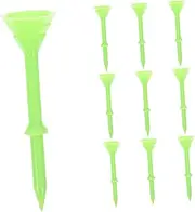 Parliky 10pcs Golf Western Golf Tees Tall Golf Tees Golf Ball Holders Golf Mat Tees Small Golf Tee Replaceable Golf Tees Golf Holder Spike Tees Golf Professional Golf Tees re-usable