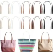 SilTriangle 20 Pcs Leather Handles for Bags, Leather Purse Straps 5 Colors Sew