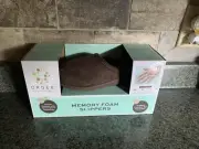 Order Home Collection Memory Foam Slippers Brown Unisex NIB Men 5-6. Women 6-7