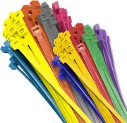 Electriduct Nylon Cable Ties - 4" Self-Locking Zip Multi Color: 10 Color