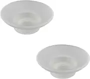 Frosted Glass Soap Dish Round Bathroom Replacement Soap Holder 2 Pieces XL40D-2