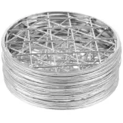 12Pcs Metal Pen Holder Grid Metal Flower Grid Mason Jar Floral Grids Iron