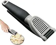 Manual Garlic Presser, Stainless Steel Garlic Crusher, 7.28x1.77in Portable Ginger Cutter, Compact & Efficient Design, Authentic Garlics Crushers for Kitchens