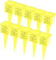 Kisangel 10pcs 1.5 Rain Gauges Outdoor Water Gauge Accurate Lawn Rainfall Meter Sprinkler Gauge Easy to Read Scale