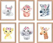 Baby Nursery Decor, Nursery Wall Art, Baby Room Cute Decorations 6 Prints 8x10"