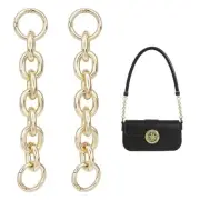 2Pcs 6.04" Bag Extender Chain Light Gold Purse Strap 155mm Light Gold Color