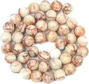 [Hamthuit] Natural Stone Beads Malachite Agate Tiger Eye Turquoise Crystal Beads for Jewelry Making DIY Bracelets Accessories