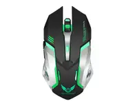 P24 Rechargeable Wireless Mouse Colorful Luminous Gaming Mechanical Optical Mice Portable Design for Windows IOS and Android Tablet
