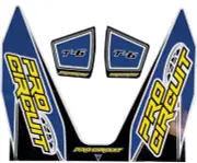 Pro Circuit Blue/Yellow/Black T-6 Exhaust Decal Kit (D22T6-DB)