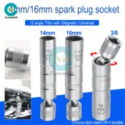 Spark Plug Socket Magnetic Wrench Removal Tool 14mm 16mm Thin Joint Wall Sockets
