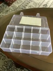 15 Grids Large Clear Plastic Organizer Storage Box Container Craft Storage