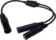 Wirenest GA Twin Plug to Airbus XLR Headset Adapter