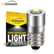 E10 2525 6000k 150LM Base Mini LED Bulb Screw Flashlight Bike Light White Lamp
