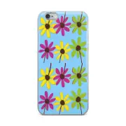 iPhone XR, XS Max, X, 6,7,8, 8 Plus Case Colourful Hand Drawn Flower Petals Sky