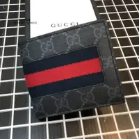 在飛比找蝦皮購物優惠-二手 Gucci 408827 經典雙G LOGO pvc防