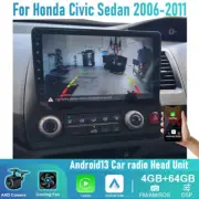 Camera Wireless CarPlay Android Auto Radio For Honda Civic 2006-2011 Head Unit (for: Honda Civic)