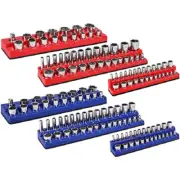 3pc/set Magnetic Socket Organizer Storage Holder 1/4" 3/8" 1/2" Drive SAE Metric