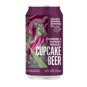 Cheeky Monkey Strawberry & Raspberry Ridiculous Cupcake Beer 375ml Can