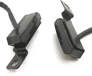 Yecnecty 1 Pair Mini LED Flowing Water Motorcycle Turn Signal Light Brake Clutch Lever Lamp Universal Motorbike ATV Smoke Lens Handlebar Parts