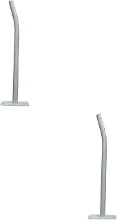 Wall Mount Exercise Ball Holder Storage Hook Simple Home Gym Sturdy Wall Rack Organizer for Bike Yoga Ball Cleaning Supplies, 2PCS White