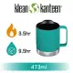 【美國Klean Kanteen】不鏽鋼飲料保溫馬克杯(附鋼杯蓋)-355ml翠湖綠