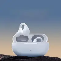 在飛比找ETMall東森購物網優惠-新爆款骨傳導藍牙無線耳機耳夾式不入耳運動智能超輕機身不易變形