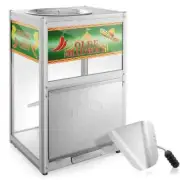 Olde Midway Chip Warmer Popcorn Machine 8 oz. Kernel Capacity Heavy Duty Silver