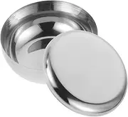BIUDECO Korean Style Rice Bowl Lid Heat for Outdoor Home Stainless Steel Easy to Clean
