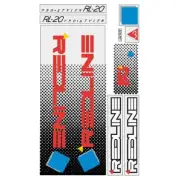 Redline - 1985 RL20 for White frame Decal set - Old school bmx