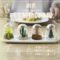 在飛比找momo購物網優惠-【四時八節】創意四季植物調味罐(烹飪 廚房 鹽罐 調料罐 香