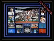 ROGER FEDERER LIMITED EDITION SIGNED & FRAMED MEMORABILIA WIMBLEDON - WORLD NO 1