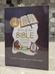 NEW Books Of The Bible Playing Cards 13 Games In 1 Scriptures By Not Consumed