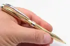 Solid 925 Twisted Silver Inca Pen Blue Ink Parker Type International Refil