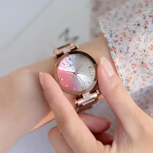 MUMU【TM00310】MEIBIN貝殼切面光幻彩女錶 貝殼紋 錶盤 造型女錶 女生手錶 貝殼 女錶 鋼帶 水鑽女錶