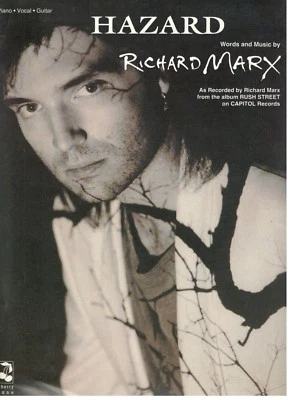 RICHARD MARX "HAZARD" SHEET MUSIC-PIANO/VOCAL/GUITAR-1991-RARE-BRAND NEW ON SALE