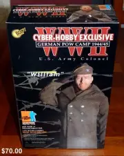 NEW 2002 DRAGON WWII GERMAN POW CAMP 1945 ACTION FIGURE "WILLIAM" ARMY COLONEL