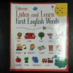 二手童書~英文繪本 USBORNE/ LISTEN AND LEARN / FIRST ENGLISH WORDS(有音