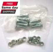 Sharp® 8-PACK 3/8" x 1 &1/2" Carriage Bolt, Hex Nut, And Lock Washer Set