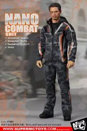 1/6 Nanometer Combat Suit Set Jacket Pants Fit 12 inch Action Figures Doll