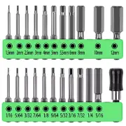Hex Bit Set Magnetic SAE 1/4" Shank Quick Bit Holder Screwdriver Impact S2 Steel