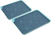 Cabilock 2pcs Cup Tray Kitchen Drying Mat Kitchen Draining Board Dish Drain Pad Sink Drying Tray Dish Rack Mat Dish Drying Mat Practical Drain Tray Cup Drain Tray Tea Nordic