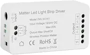 Matter WiFi Smart LED Light Strip Driver RGBCW/CW Smart LED Controller, Support Alexa Google Home App Homekit Control, 2.4G Hz WiFi Only (CW)