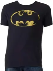 Batman DC Comics Distressed Original Logo T-Shirt New