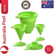 3 Sizes of Silicone Collapsible Funnel Set Filling Bottles Small and Large | AU