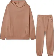 [Generic] Tracksuit Women 2 Piece Outfits | Hoodie Set Washable Long Sleeved Sweatsuit,Women's Sports Suit Set Sweatshirt Lounge Sets for Jogging