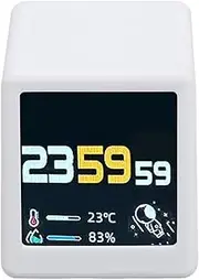 WiFi Weather Station - Portable WiFi Stock Time Weather Display, Multifunctional Desktop Digital Clock Weather Stock Ticker, Easy Using