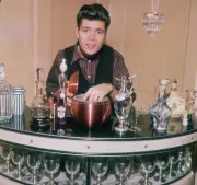 English Pop Singer Cliff Richard At A Cocktail Bar 1964 Old Photo