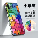 適用蘋果14手機殼13新款IPHONE12磁吸15防摔11PRO全包MAX保護套MAGSAFE無線XS充電XSMAX俄羅