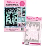 Debbi Moore Match It Enchanted Realm Metal Die & A5 Pad Fairies Scene*